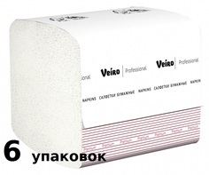 Салфетки Veiro Professional Premium для диспенсеров NZ316, 6 упаковок по 250 шт