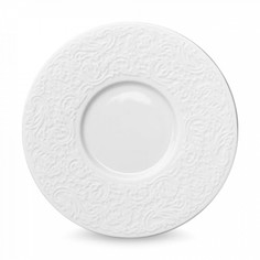 Блюдце для кофейной чашки GUY DEGRENNE L Couture, 12.6 см, фарфор, белый