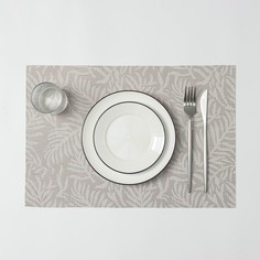 Салфетка кухонная «Тропические листья», 45x30 см, цвет бежевый (12 шт) No Brand