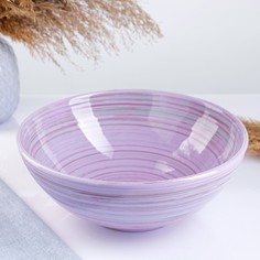 Салатник "Удачный большой" 23х9см, лаванда No Brand