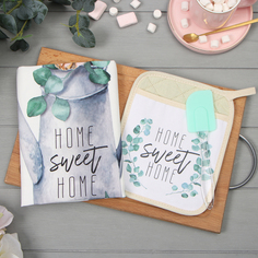 Набор подарочный Этель Home sweet прихватка-карман, полотенце, лопатка