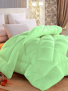 Одеяло 2-спальное Ивановский текстиль Пушистое зеленое