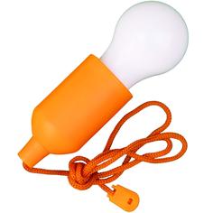 Светильник - лампочка на шнурке 00118044 оранжевый No Brand
