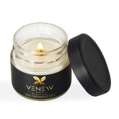 Свеча ароматическая с деревянным фитилем VENEW Blanche, 100 мл
