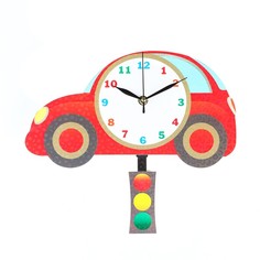 Часы настенные Соломон серия: Детские, "Машина", с маятником, 31 х 29 см Solomon