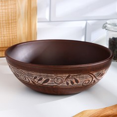 Салатник классический "Ангоб", 1л, 6 х 18,5 х 18,5см No Brand