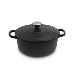 Кастрюля круглая 18 см, чугун, черный матовый, 21177180000430, LE CREUSET