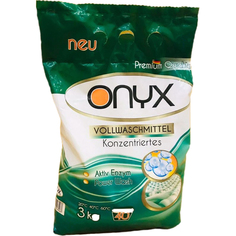 Стиральный порошок ONYX Vollwaschmittel универсальный концентрат 3 кг (40 стирок) пакет