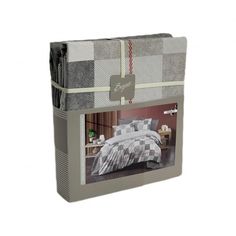 Постельное белье из ранфорса в ПВХ SAREV BAZAAR N307 MARIGO V1-GRI 50х70 (2шт) евро