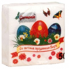 Салфетки бумажные Garmonia Светлый праздник 50 шт Гармония