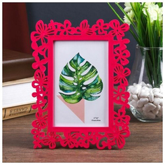 Фоторамка пластик 10х15 см Бабочки малиновая 20,5х15,5 см Magtrade