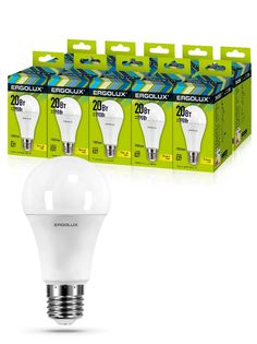 Набор из 10 светодиодных лампочек Ergolux LED 20W 3000K E27 10-13182