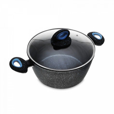 Кастрюля с крышкой, KITCHENSTAR, Stonetic Pro, 3,8 л, 24 см, высота 13,5 см