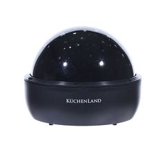 Проектор светоэффектов, 17 см, пластик, черный, Звезды и луна, шар, Star light Kuchenland