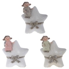 Фигурка декоративная "Ангел", L11,5 W6,5 H13,5 см, 3в. No Brand