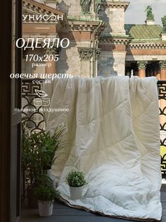Одеяло «Унисон» Creative 170х205 овечья шерсть Тейковский ХБК