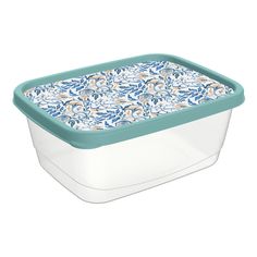 Контейнер для продуктов Idiland прямоугольный с декором 1,5 л