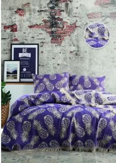 Покрывало ANANAS BED SPREAD цвет фиолетовый (VIOLET) 205x240 No Brand