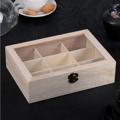 NOBRAND Шкатулка для чайных пакетиков "Simple" (9 ячеек)