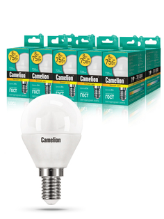 Набор из 10 светодиодных лампочек Camelion LED 8W 3000K E14 10-12391 Camelion