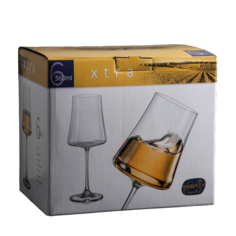 Набор бокалов для вина «Экстра», 360 мл, 6 шт Crystal Bohemia