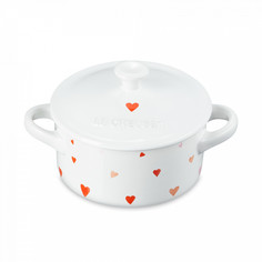 Кокот Le Creuset Hearts 0,25 л 10 см керамика белый