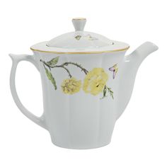 Заварочный чайник Royal Garden Ботаника фарфор белый 950 мл