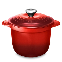 Рисоварка с керамической внутренней крышкой, 18 см, 2л, вишня, чугун Le Creuset