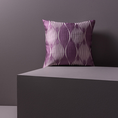 Декоративная наволочка WESS фиолетовая, серая 40х40 см Energy