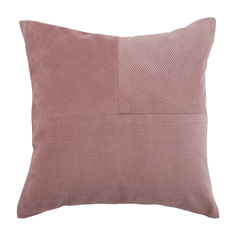 Декоративная наволочка WESS розовая, вельветовая 40х40 см New Pink