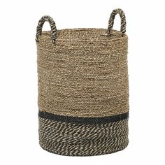 Корзина Rattan Grand Deco Seagrass Sintetis 40 х 50 см коричнево-черная