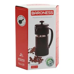 Френч-пресс Baroness Kitchen сталь-полипропилен черный 350 мл