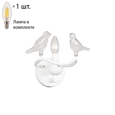 Бра с лампочкой Favourite Pajaritos 1751-1W+Lamps E14 Свеча