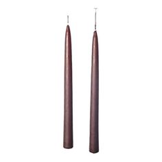 Свечи универсальные Mercury Matt коричневые 25 см 6 шт