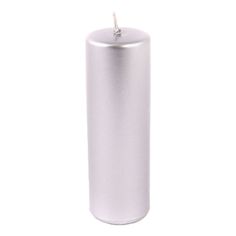 Свеча Mercury Deco Glossy 5x15 см серебро