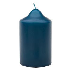 Свеча декоративная бочонок Антей-Кэндл Классик 10x7 см синяя