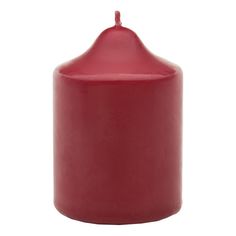 Свеча декоративная бочонок Антей-Кэндл Классик 10x7 см бордовая
