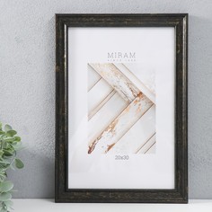 Фоторамка пластик МИРАМ 20х30 см, тёмно-коричневый (пластиковый экран) Fotografia