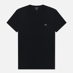 Мужская футболка Lacoste Classic Embroidered Logo, цвет чёрный, размер XL