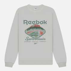 Мужская толстовка Reebok Classic Court Sport Crew Neck, цвет белый, размер L