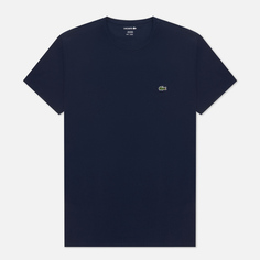 Мужская футболка Lacoste Classic Embroidered Logo, цвет синий, размер XL
