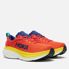 Мужские кроссовки Hoka One One Bondi 8, цвет красный, размер 47.5 EU