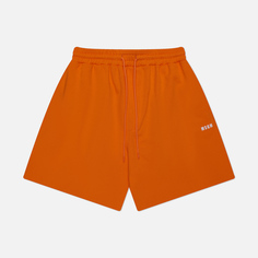 Мужские шорты MSGM Micrologo Print, цвет оранжевый, размер S