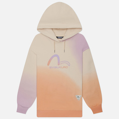 Женская толстовка Evisu Evisukuro Gradiant Flocking Printed Seagull Hoodie, цвет бежевый, размер S