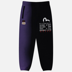 Мужские брюки Evisu Seagull Print Slogan Print, цвет фиолетовый, размер M