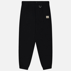 Мужские брюки Evisu Evergreen Kamon & Logo Embroidered Woven Jogger, цвет чёрный, размер 32