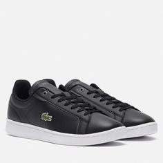 Мужские кроссовки Lacoste Carnaby Pro BL Leather Tonal, цвет чёрный, размер 44.5 EU