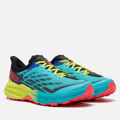 Мужские кроссовки Hoka One One Speedgoat 5, цвет голубой, размер 46 EU