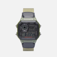 Наручные часы CASIO Collection AE-1200WHB-3B, цвет оливковый
