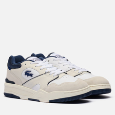 Мужские кроссовки Lacoste Lineshot Leather Logo, цвет белый, размер 40.5 EU